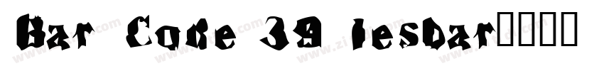 Bar Code 39 lesbar字体转换